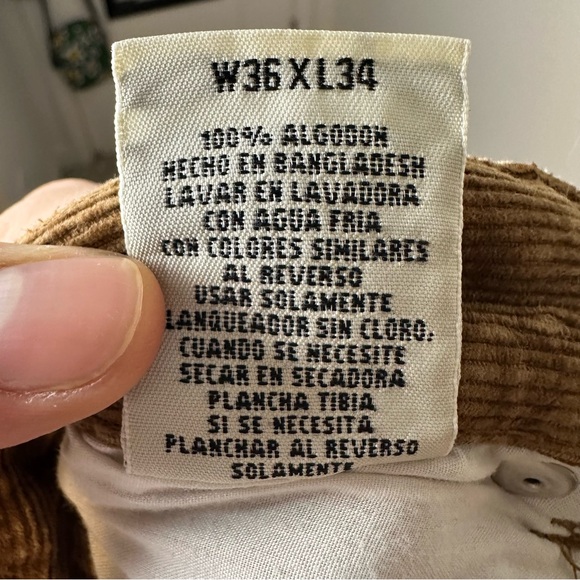 Vintage St. John’s Bay Brown Corduroy Pants Size W36xL34 - Picture 4 of 5